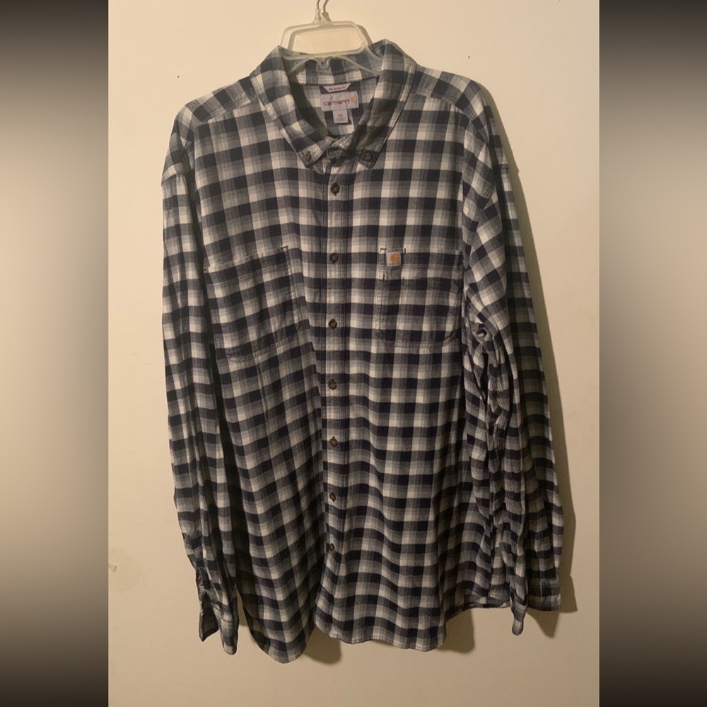 Carhartt flannel button down shirt. Men’s 3XL tall